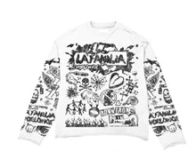 Load image into Gallery viewer, Distress White Graphic Crew Neck
