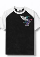 Load image into Gallery viewer, Black/White Sleeve NGAL Tee
